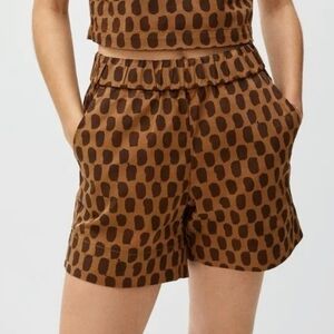 Everlane Cotton Print Shorts, Sz 2